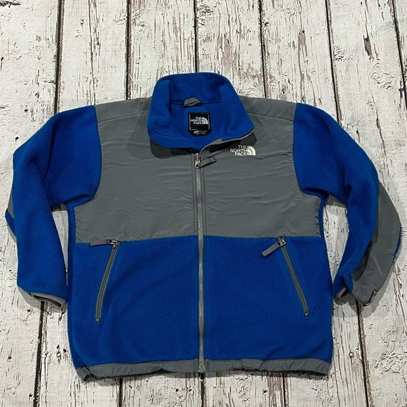 Boys The North Face Blue Denali Fleece Zip Up Jacket
